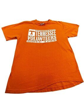 Vintage Tennessee Volunteers Shirt Women Large Orange  Red Oak Graphic Tee